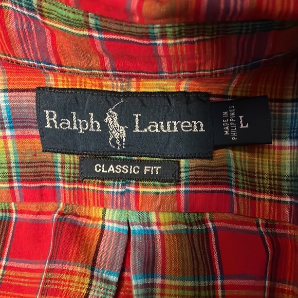 Ralph Lauren classic fit men’s casual button up shirt size large - Picture 6 of 6